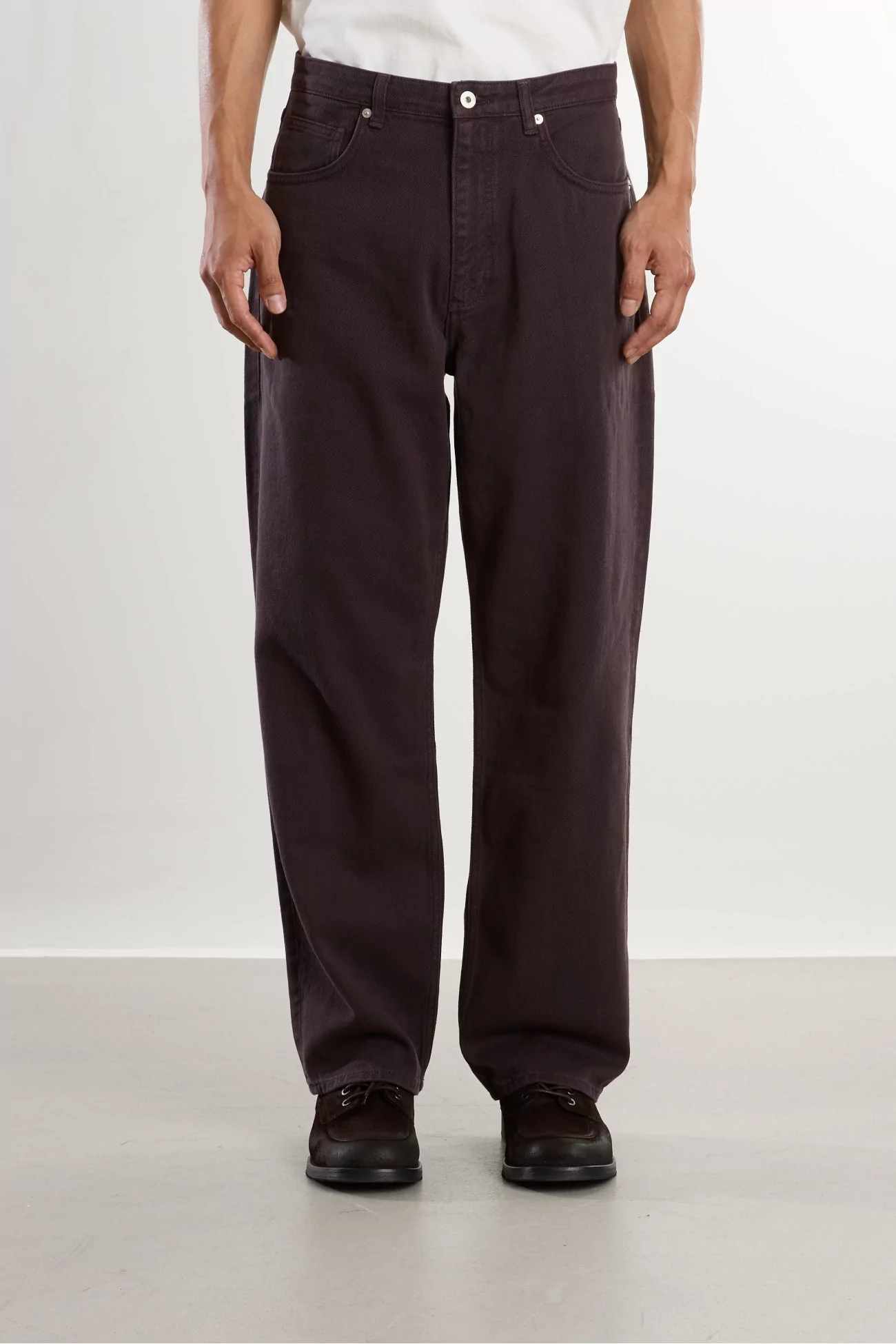 Cotton Twill Korshavn Trousers – Darkest Purple | Centre Commercial