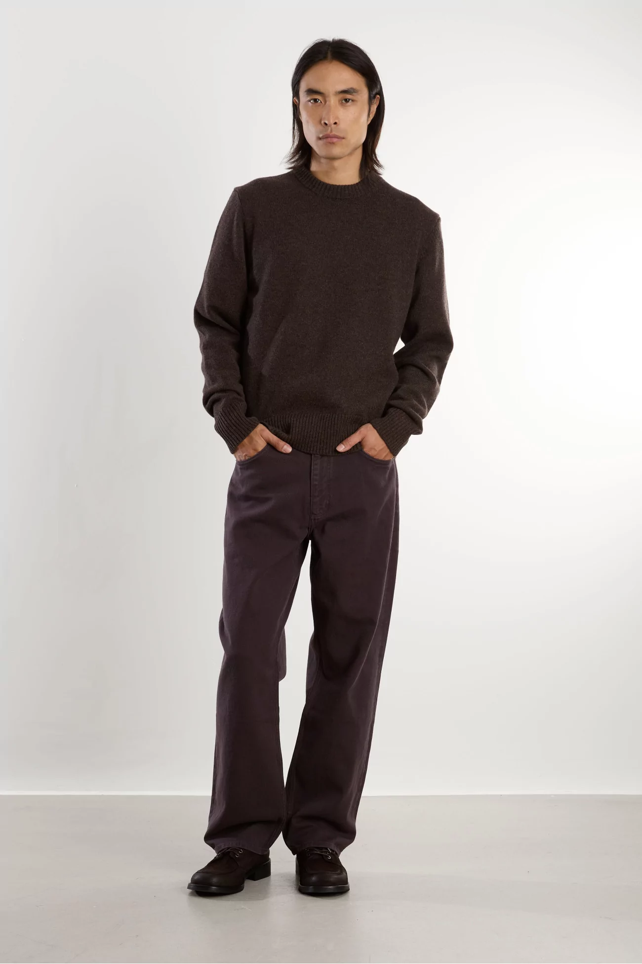Cotton Twill Korshavn Trousers – Darkest Purple | Centre Commercial