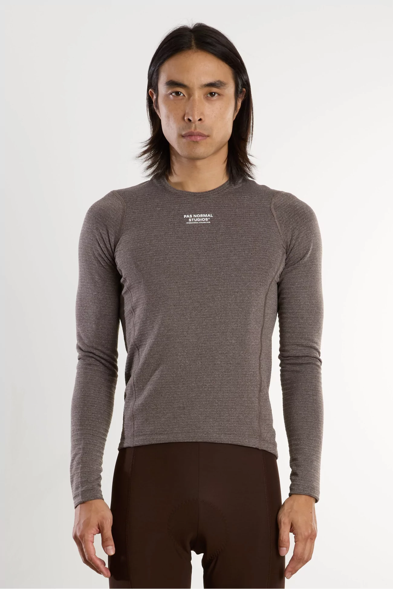 Thermal Long Sleeve Cycling Base Layer – Dark Coffee | Centre Commercial