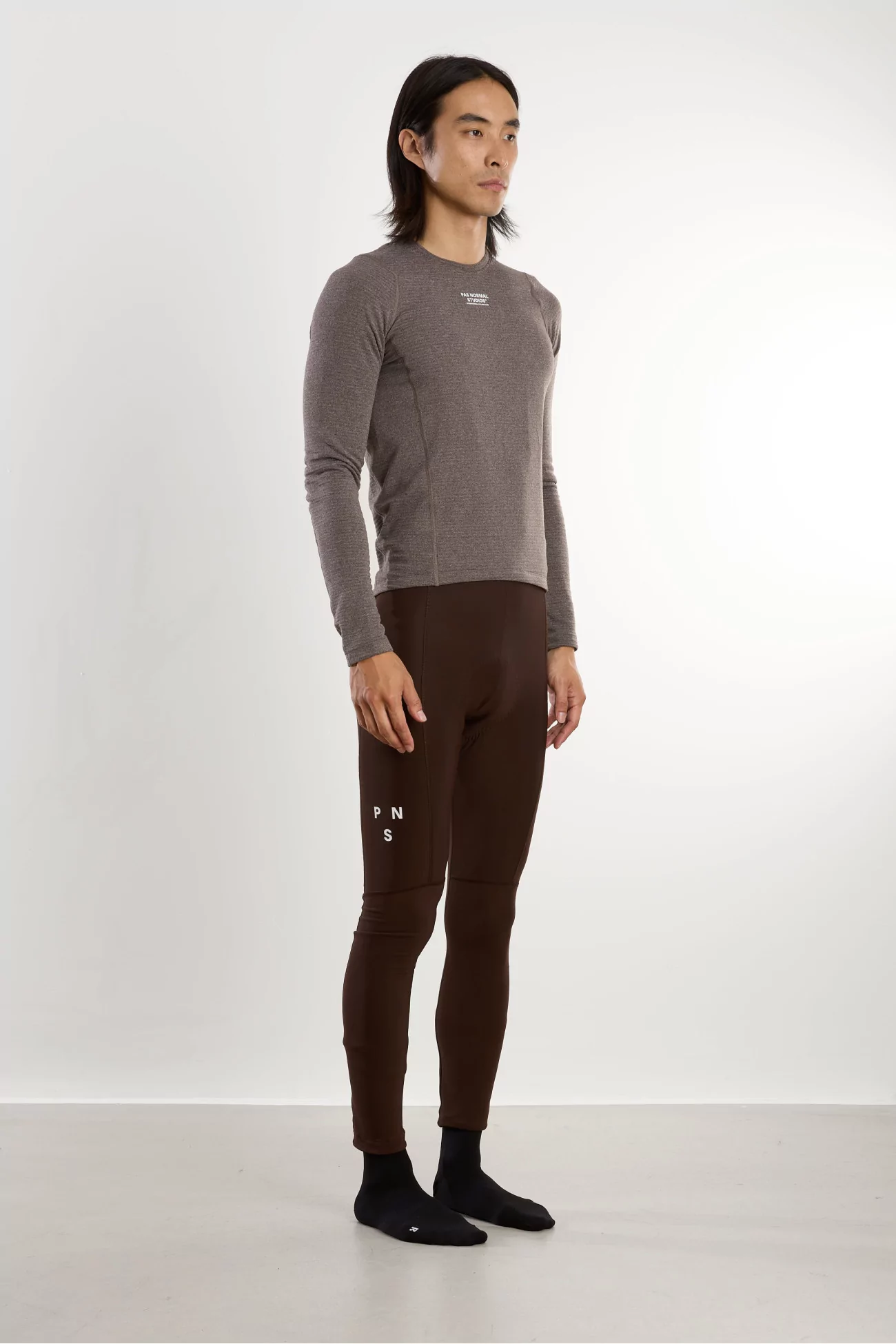 Base Layer Vélo Homme Thermique Manches Longues – Dark Coffee | Centre Commercial