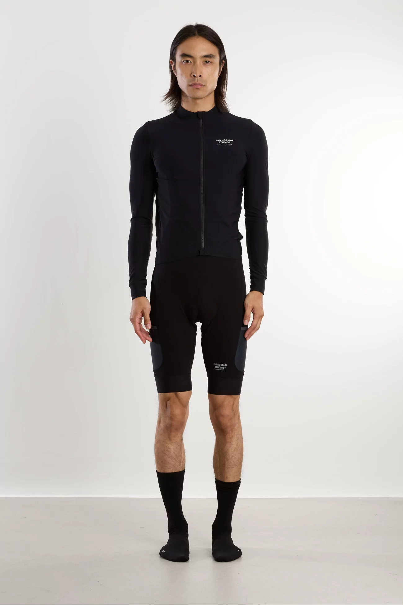 Maillot Vélo Homme Manches Longues Mechanism – Black | Centre Commercial