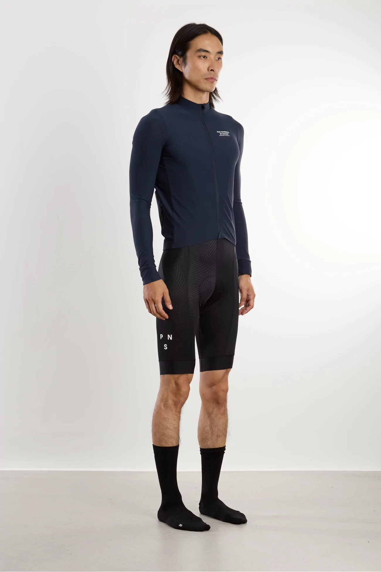Maillot Vélo Homme Manches Longues Mechanism – Navy | Centre Commercial