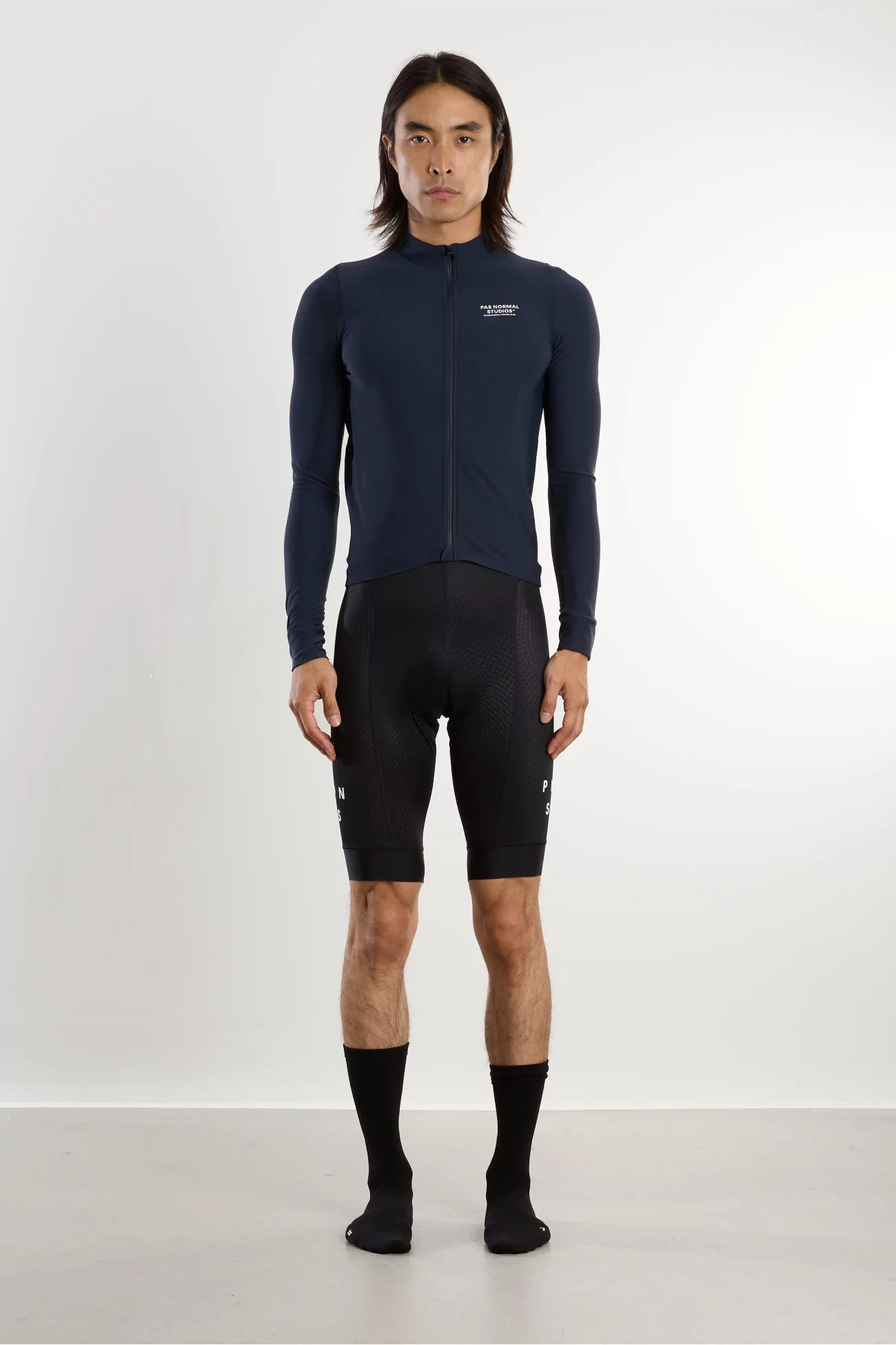 Maillot Vélo Homme Manches Longues Mechanism – Navy | Centre Commercial