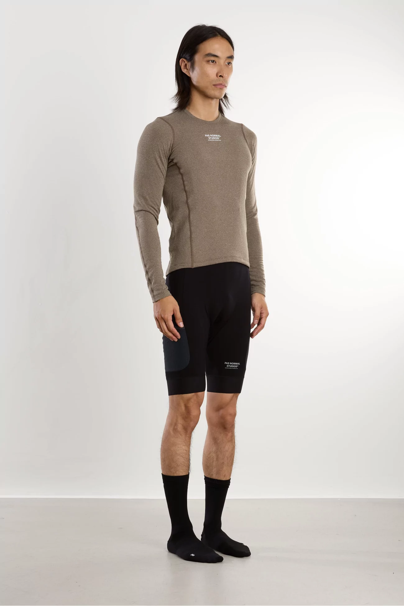 Thermal Long Sleeve Cycling Base Layer – Dark Stone | Centre Commercial