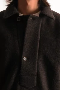 Veste Homme Loden Laine Plan Pullover – Dark Oak Loden | Centre Commercial