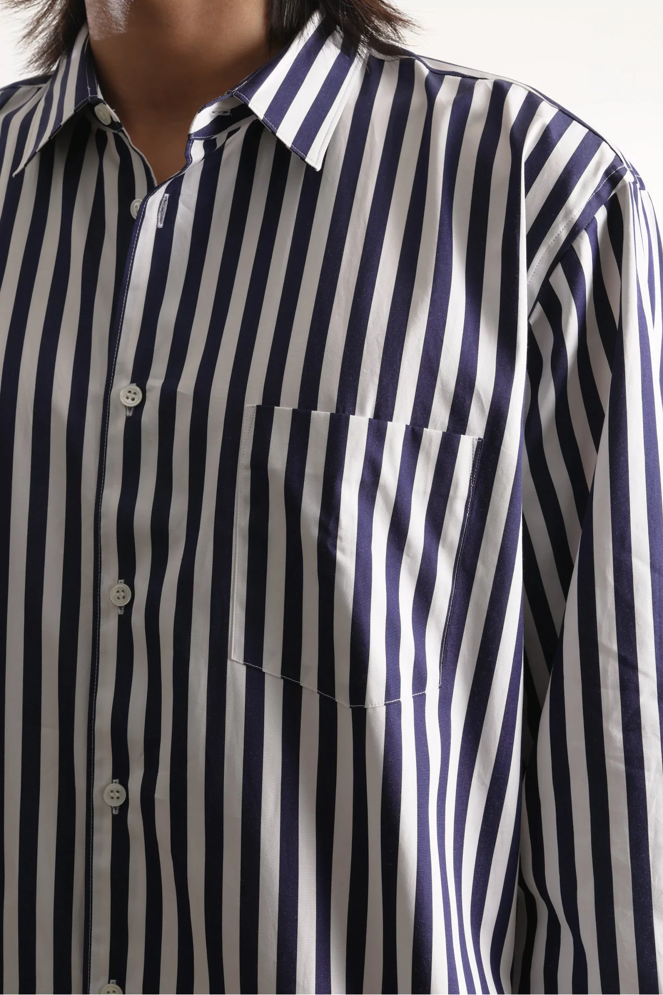 Men Cotton Striped Shirt Stripe 118 – Blue | Centre Commercial