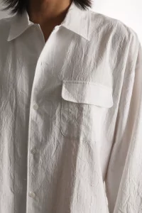 Chemise Homme Coton Japonais Wray – White | Centre Commercial