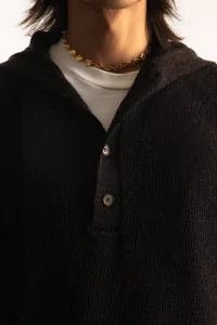 Pull Homme Laine d'Agneau Runaway Neck – Dark Brown | Centre Commercial