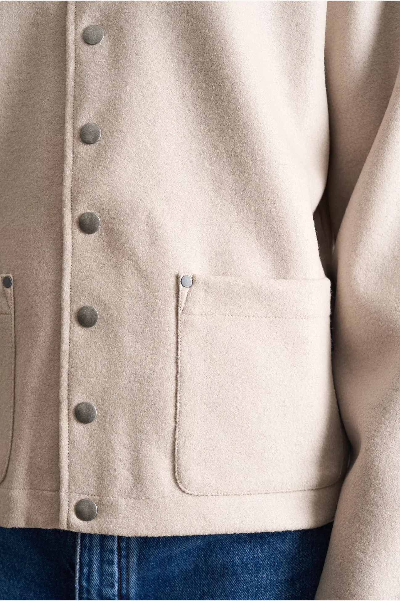 Cardigan Homme Molleton de Coton Khelian – Sable | Centre Commercial