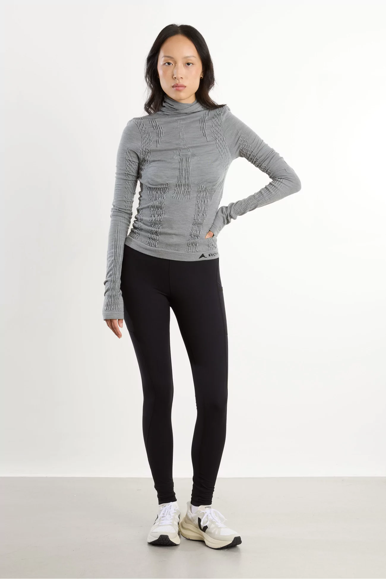 Base Layer Femme Laine Mérinos Aune 3D Seamless – Grey | Centre Commercial