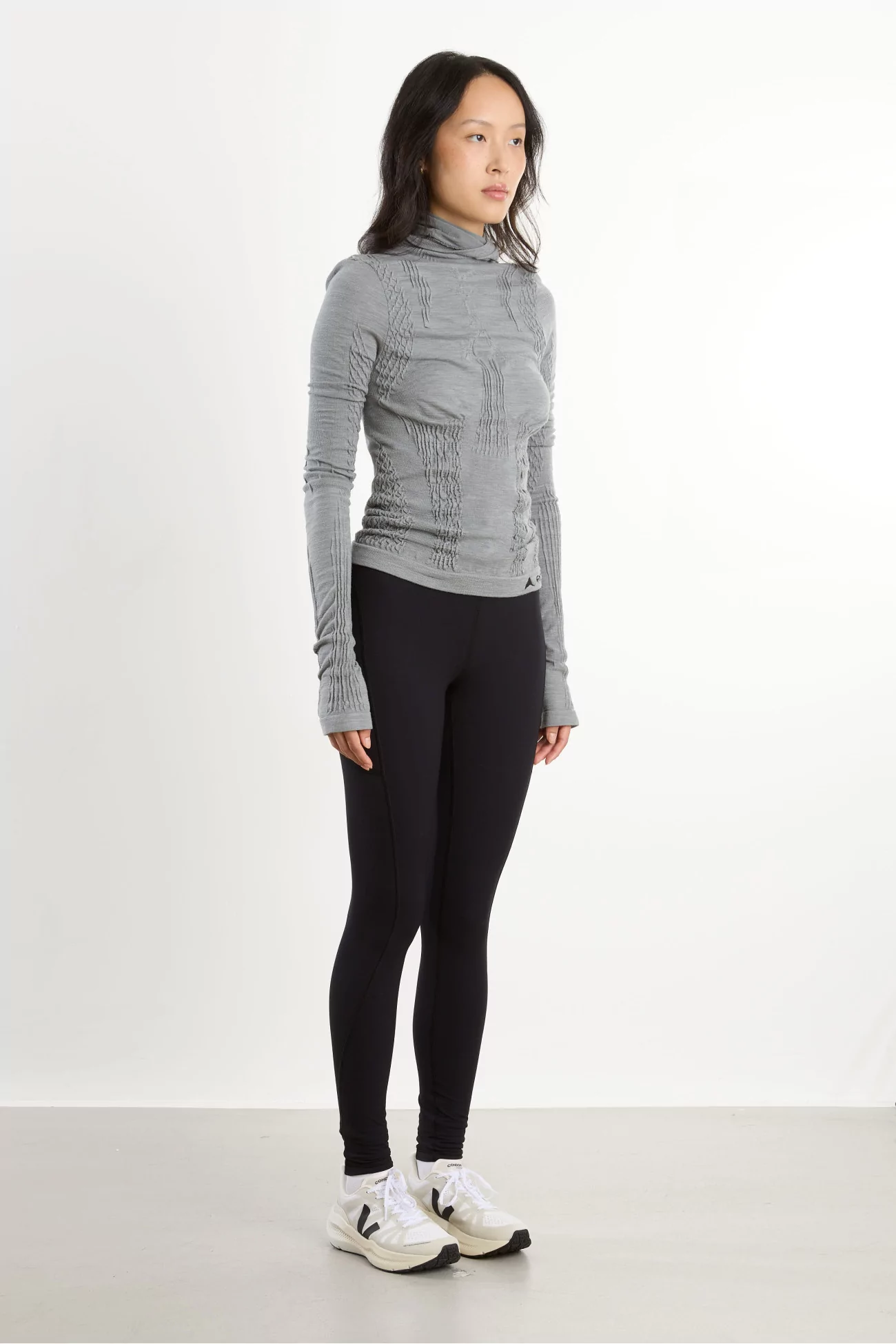 Base Layer Femme Laine Mérinos Aune 3D Seamless – Grey | Centre Commercial