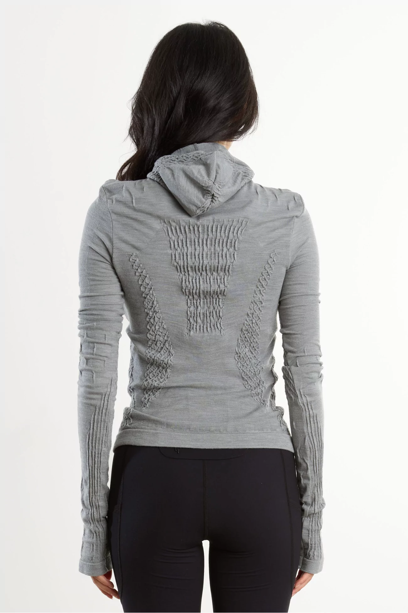 Base Layer Femme Laine Mérinos Aune 3D Seamless – Grey | Centre Commercial