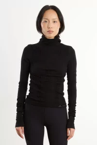 Base Layer Femme Laine Mérinos Aune 3D Seamless – Black | Centre Commercial