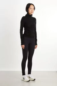 Base Layer Femme Laine Mérinos Aune 3D Seamless – Black | Centre Commercial