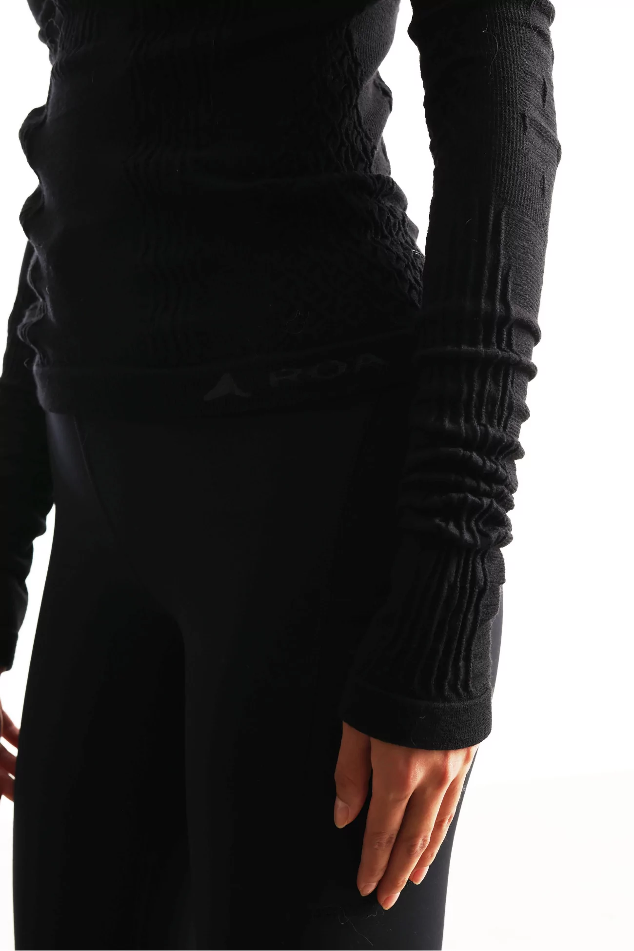 Base Layer Femme Laine Mérinos Aune 3D Seamless – Black | Centre Commercial