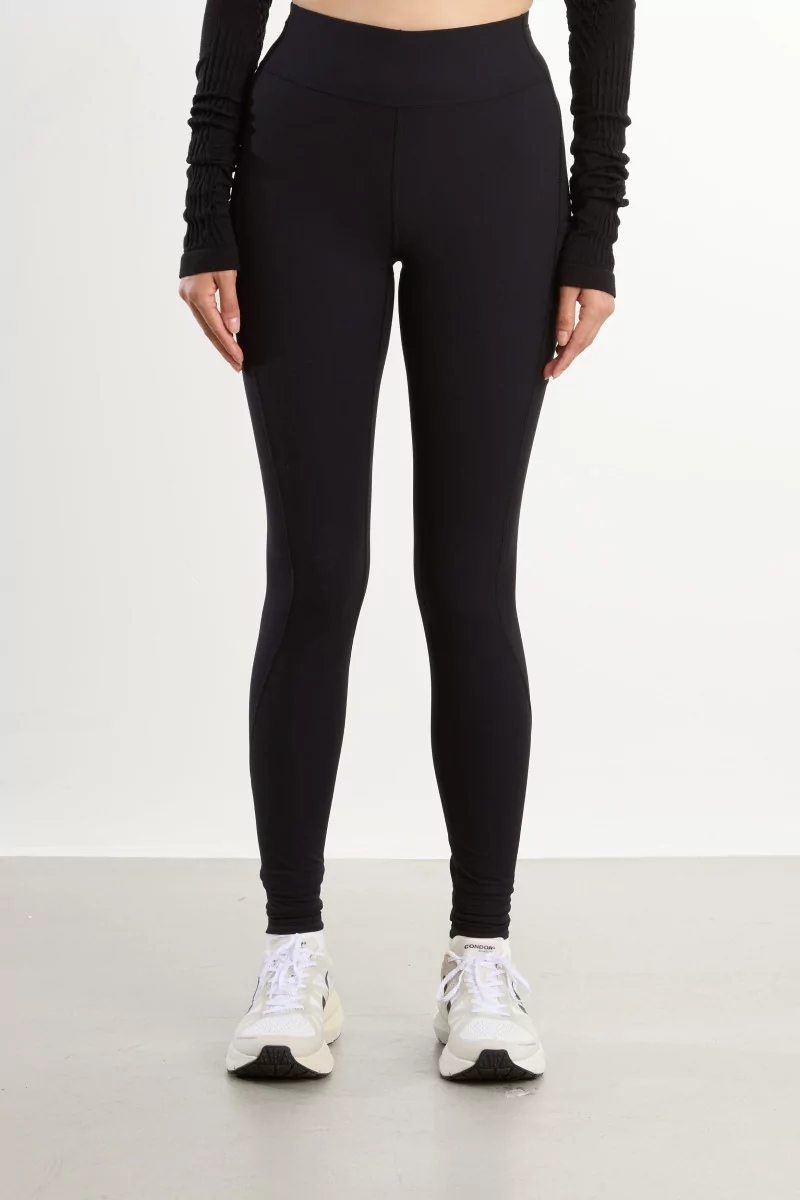 Collant Running Femme Laine Isolant Ursula – Black | Centre Commercial