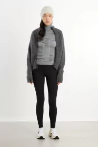 Women's Mohair Dropstitch Knit Crewneck – Grey | Centre Commercial