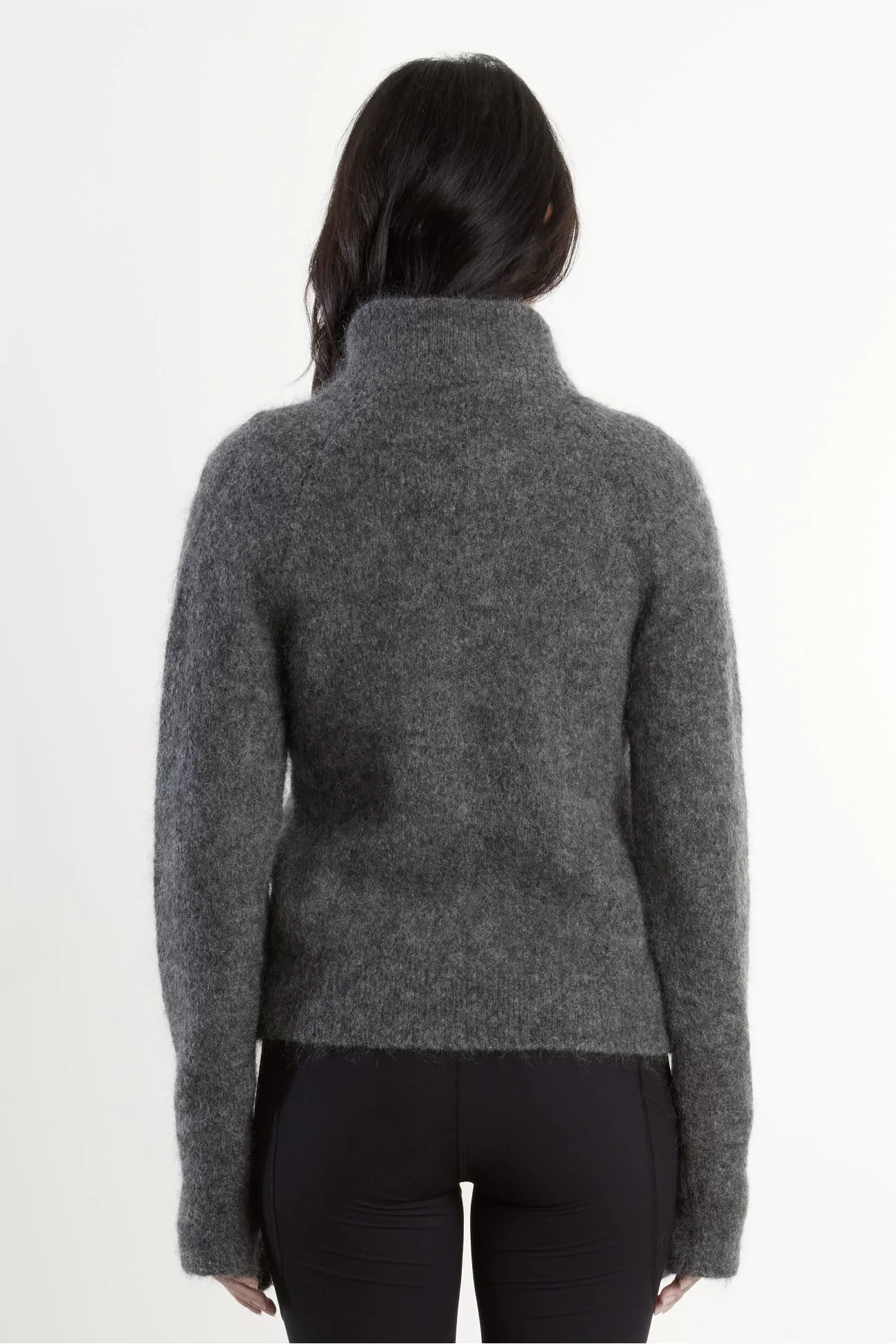 Pull Femme Mohair Dropstitch Knit – Grey | Centre Commercial