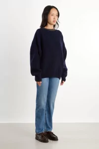 Arles Merino Wool Soar Sweater – Navy | Centre Commercial
