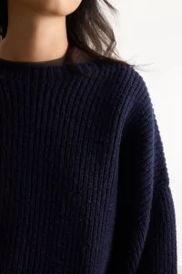 Pull Femme Laine Mérinos d'Arles Soar – Navy | Centre Commercial