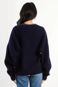 Pull Femme Laine Mérinos d'Arles Soar – Navy | Centre Commercial