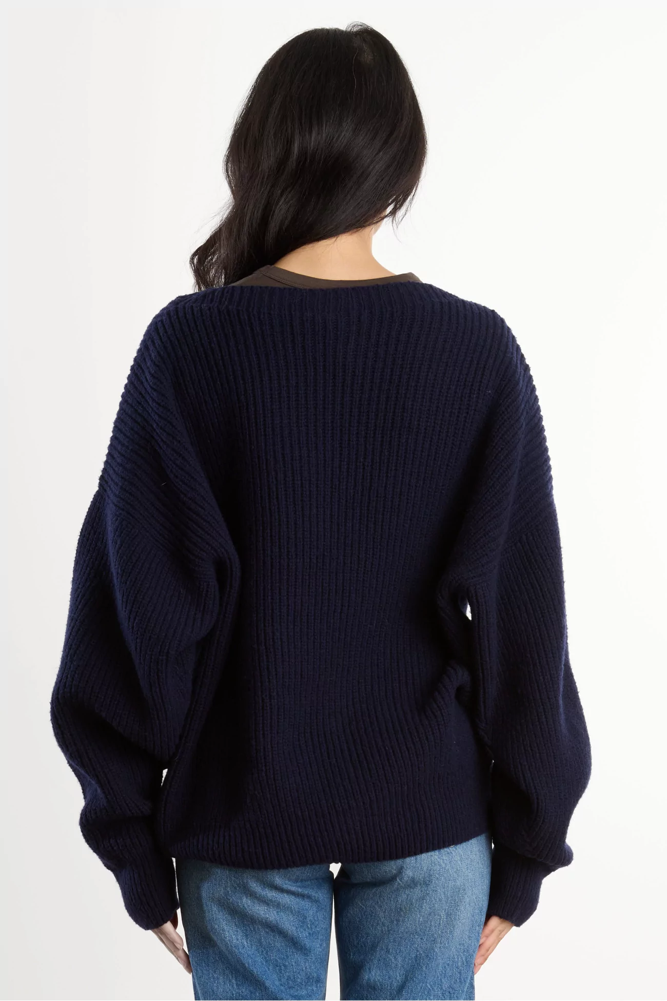 Arles Merino Wool Soar Sweater – Navy | Centre Commercial