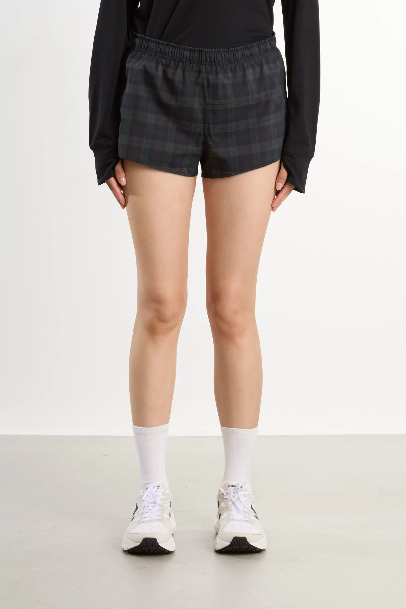 Short Running Femme Tartan Dori – Green Blackwatch | Centre Commercial