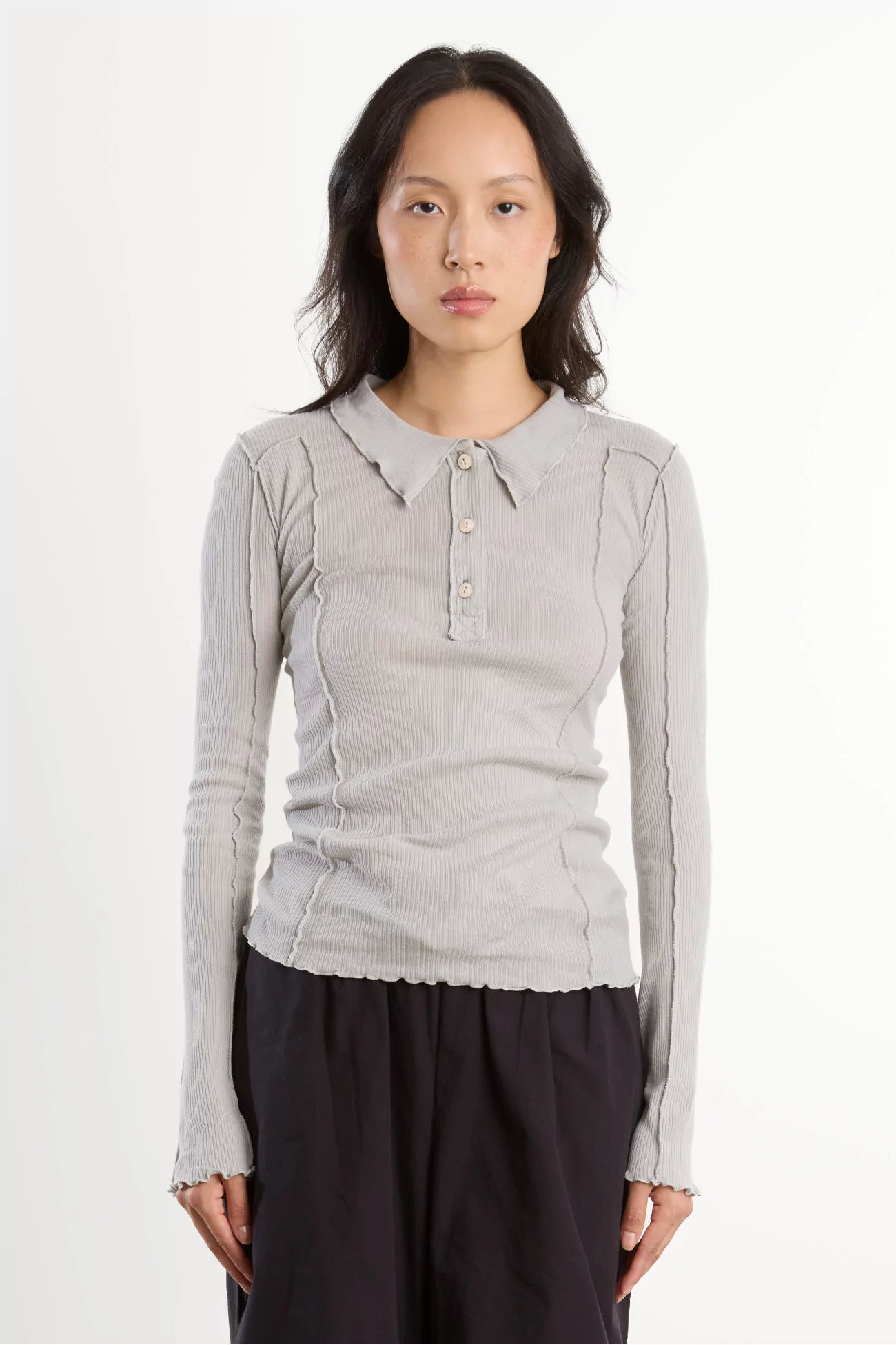 Ribbed Organic Cotton Omato Polo – Elie Grey | Centre Commercial