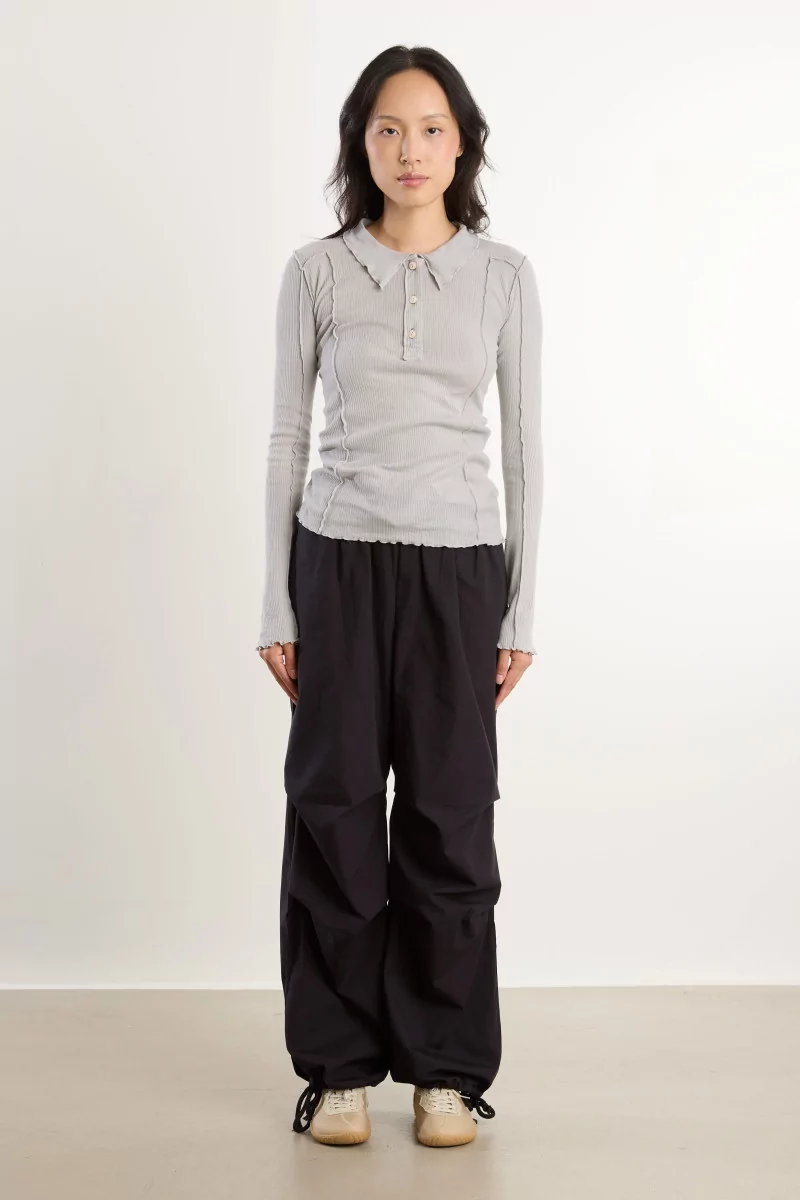 Ribbed Organic Cotton Omato Polo – Elie Grey | Centre Commercial