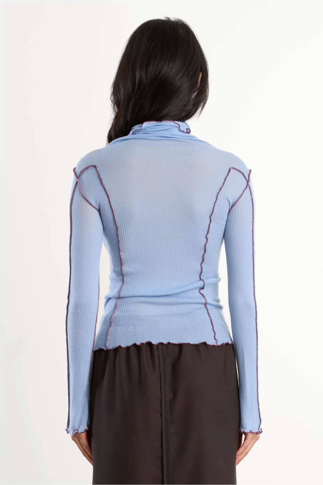 Merino Wool Omato Turtleneck – Pinto Blue | Centre Commercial