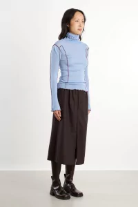 Merino Wool Omato Turtleneck – Pinto Blue | Centre Commercial