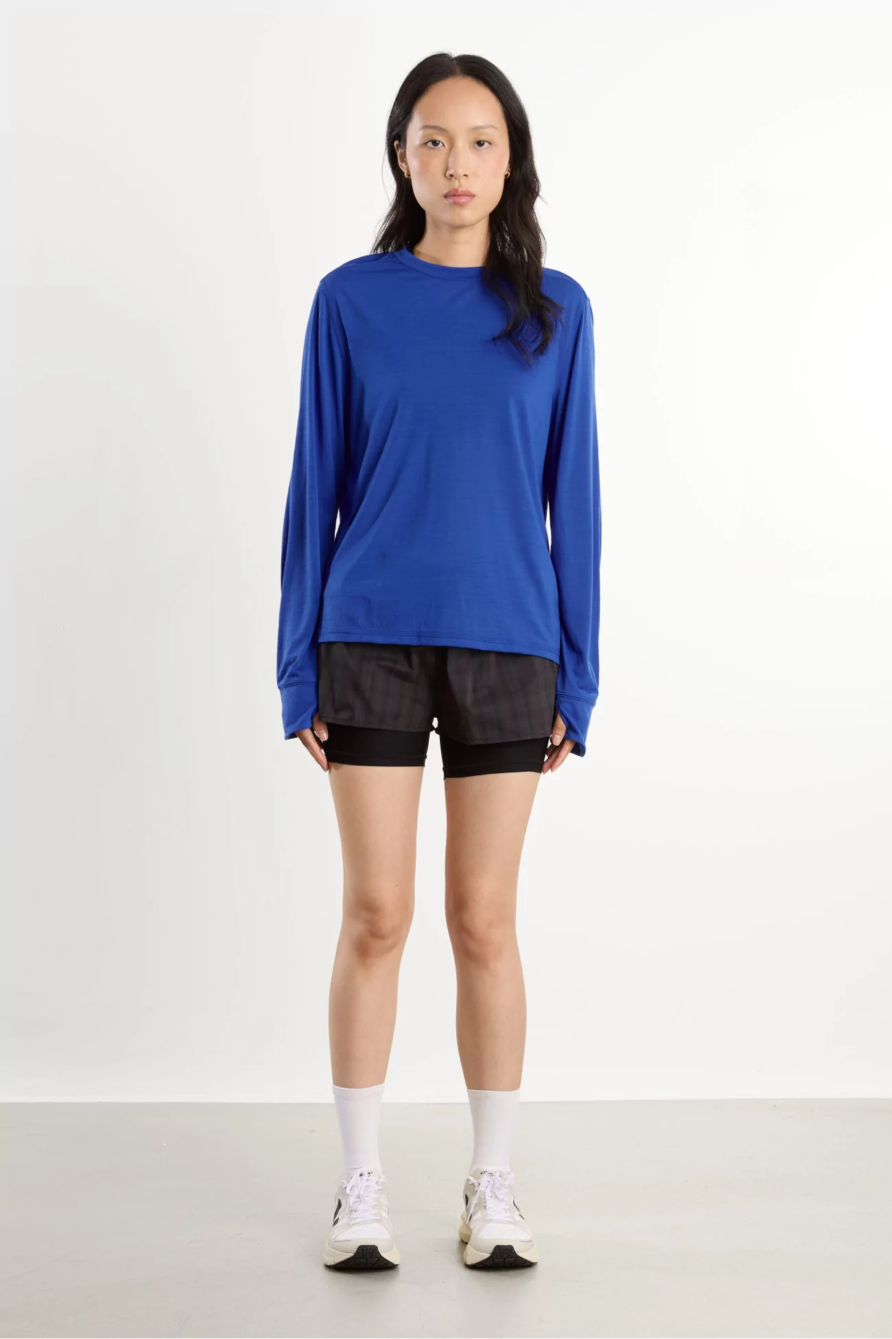T-shirt Running Femme Manches Longues Joy – Lapis | Centre Commercial