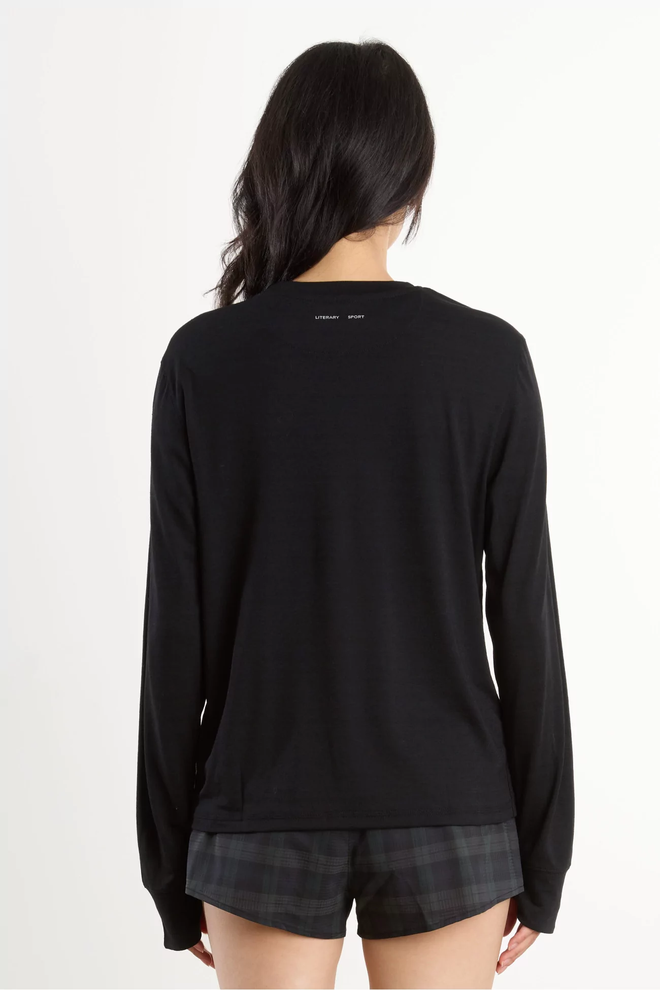 T-shirt Running Femme Manches Longues Joy – Washed Black | Centre Commercial