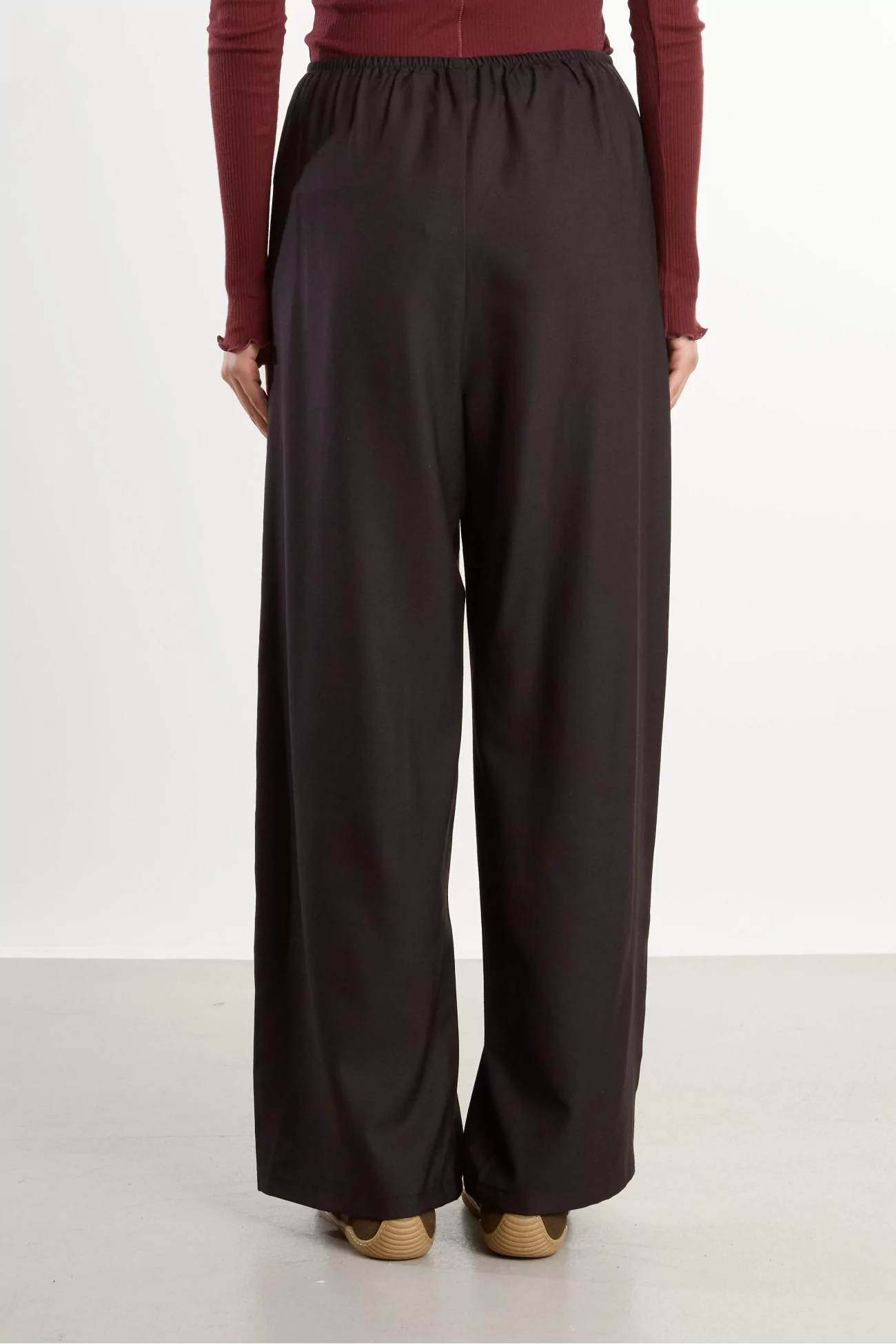 Merino Wool Stoa Pants – Brown Black | Centre Commercial