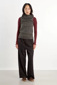 Merino Wool Stoa Pants – Brown Black | Centre Commercial
