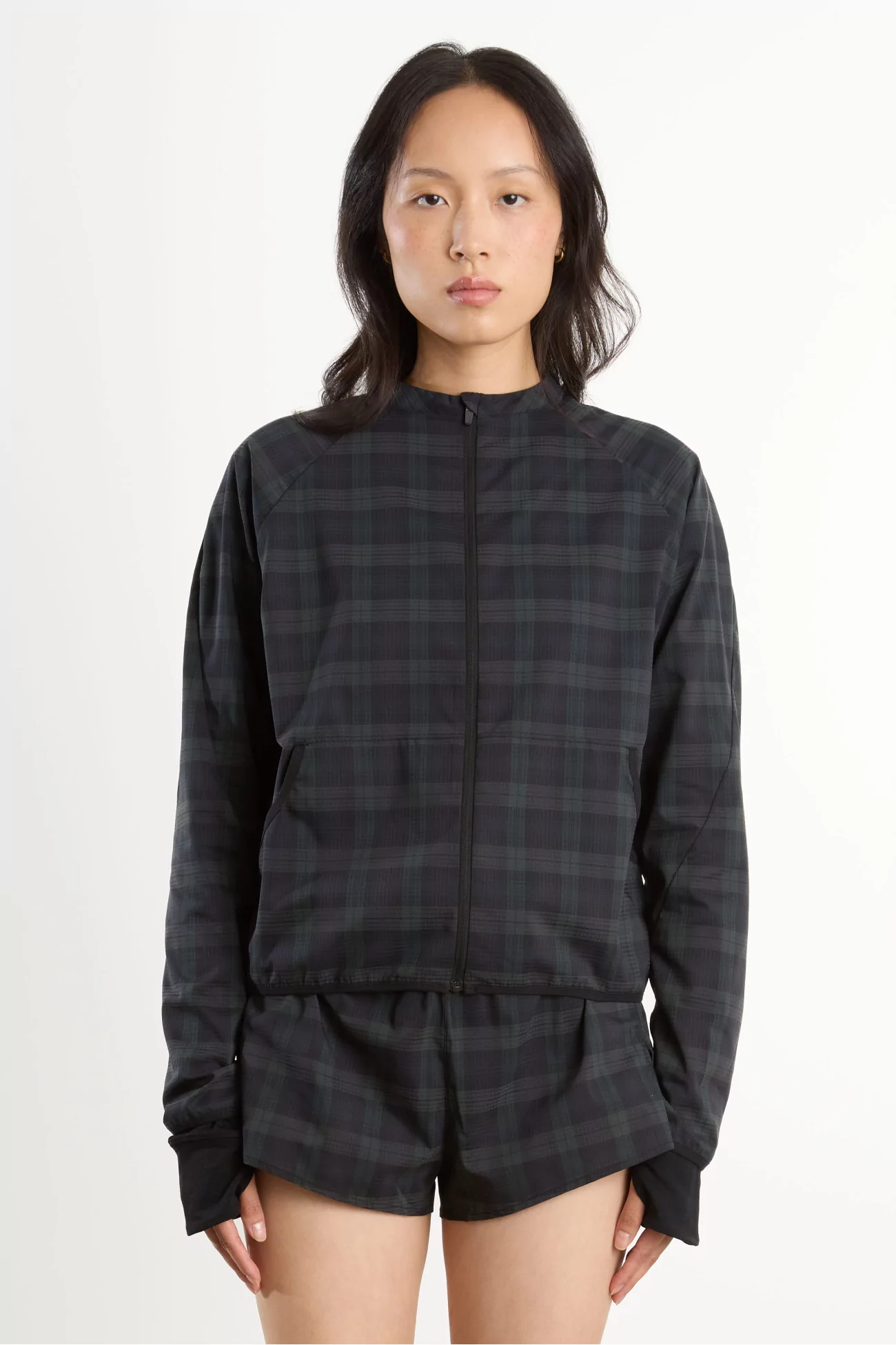 Women's Tartan Running Tove Jacket – Green Blackwatch | Centre Commercial