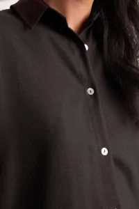 Merino Wool Stoa Shirt – Brown Black | Centre Commercial