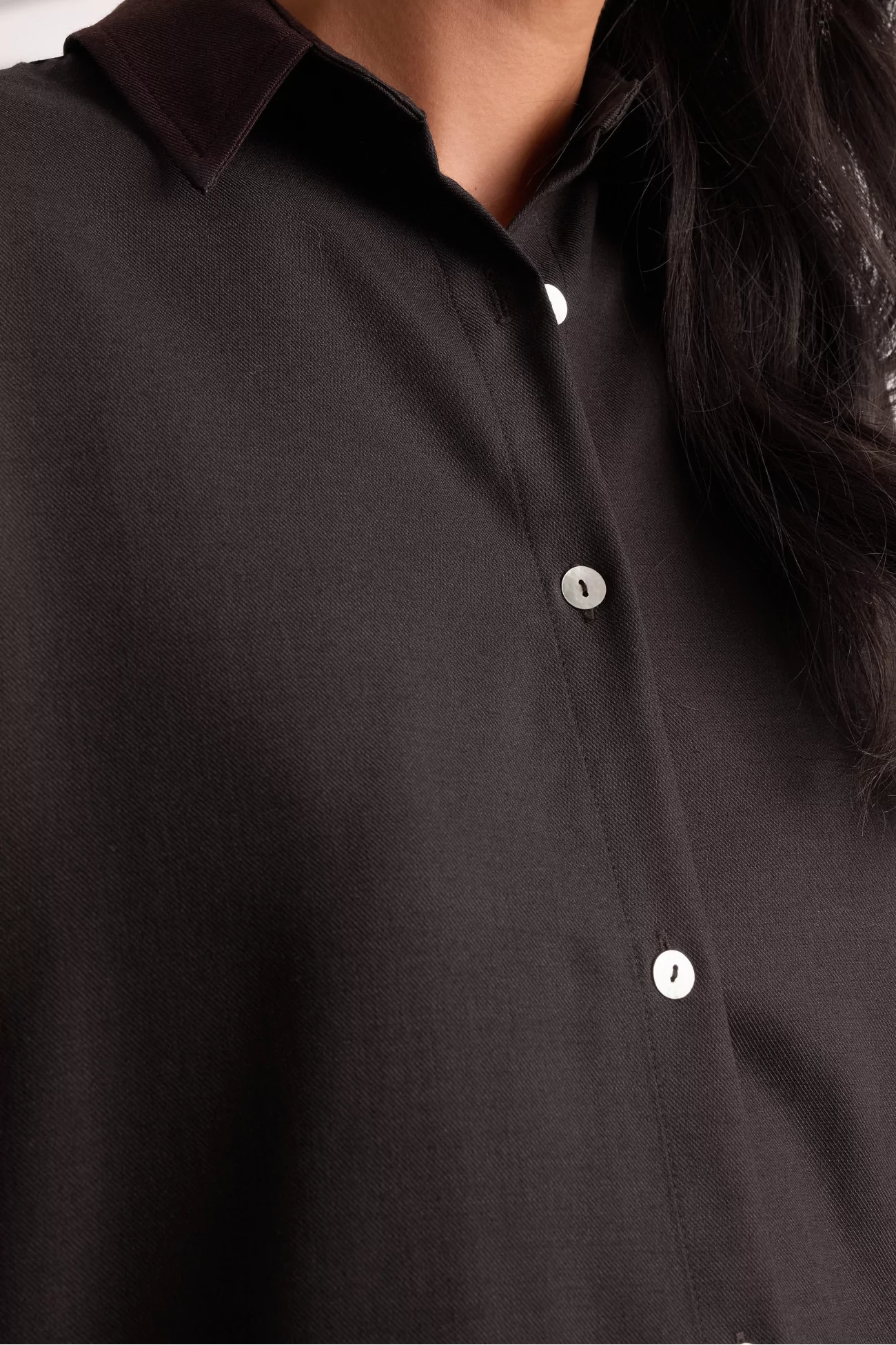 Chemise Femme Laine Stoa – Brown Black | Centre Commercial