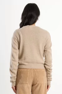 Recycled Cashmere Tier Cardigan – Camel | Centre Commercial
