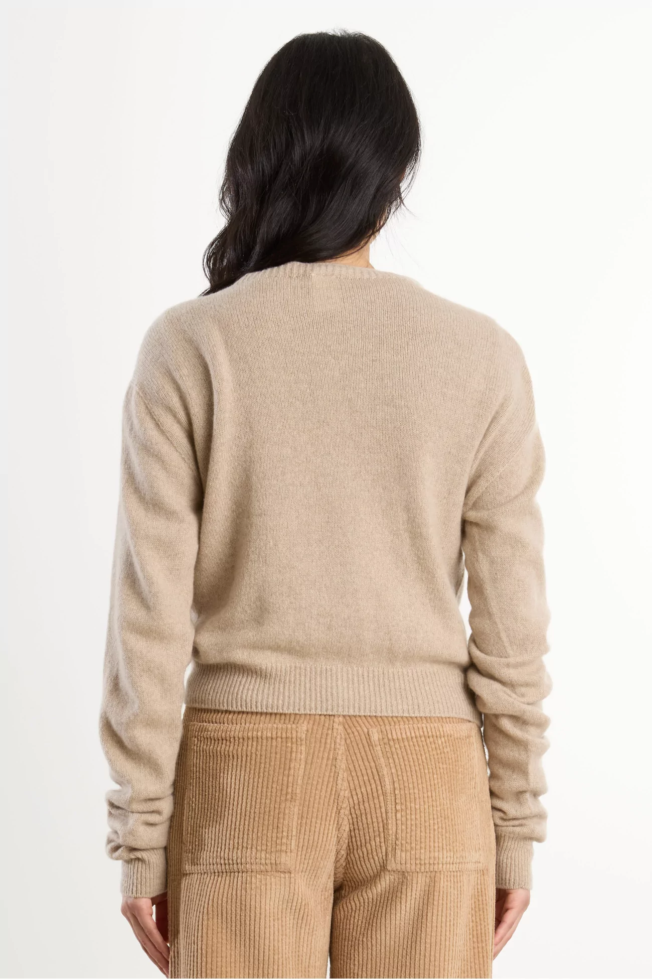 Recycled Cashmere Tier Cardigan – Camel | Centre Commercial