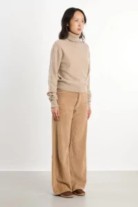 Col Roulé Femme Cachemire Recyclé Tier – Camel | Centre Commercial