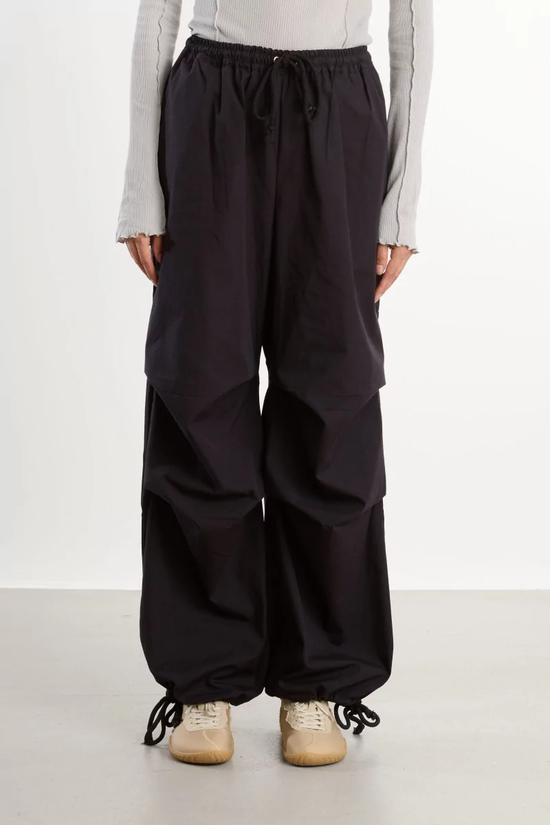 Organic Cotton Poplin Uro Pants – Black | Centre Commercial
