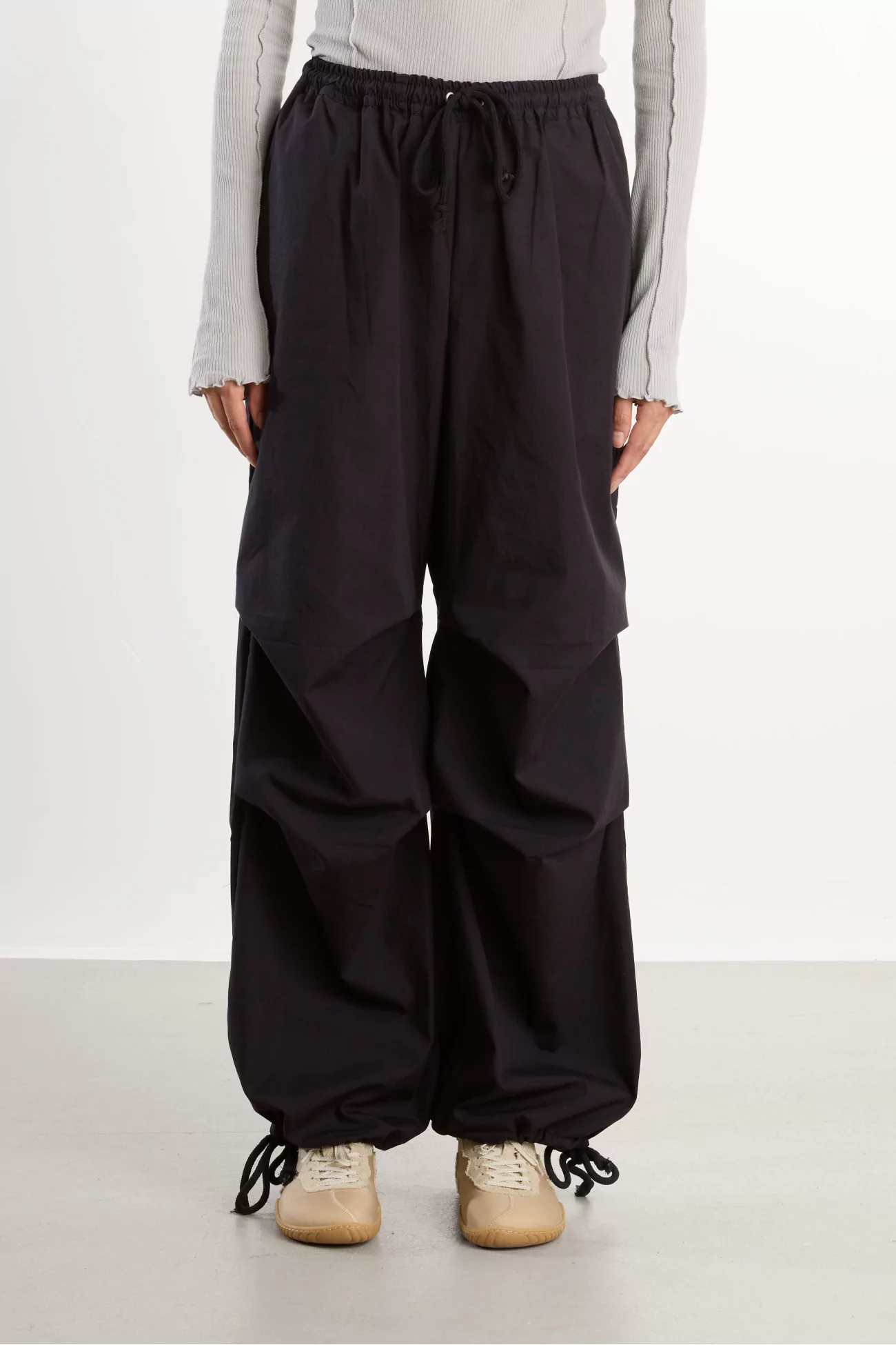 Organic Cotton Poplin Uro Pants – Black | Centre Commercial