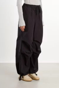 Organic Cotton Poplin Uro Pants – Black | Centre Commercial