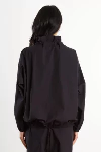 Organic Cotton Poplin Uro Top – Black | Centre Commercial