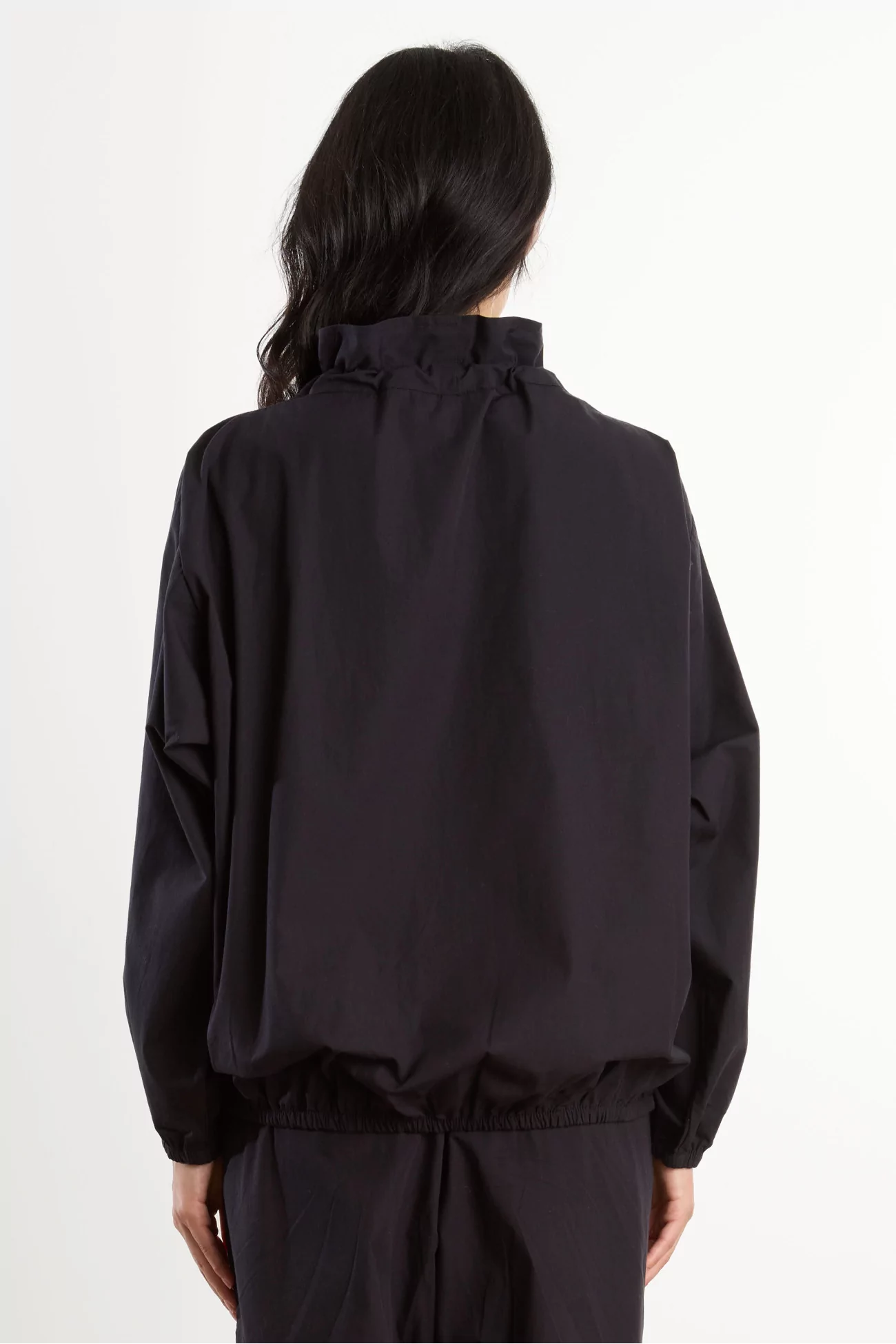 Organic Cotton Poplin Uro Top – Black | Centre Commercial