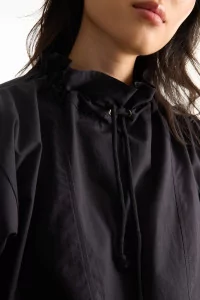 Top Femme Popeline Coton Bio Uro – Black | Centre Commercial