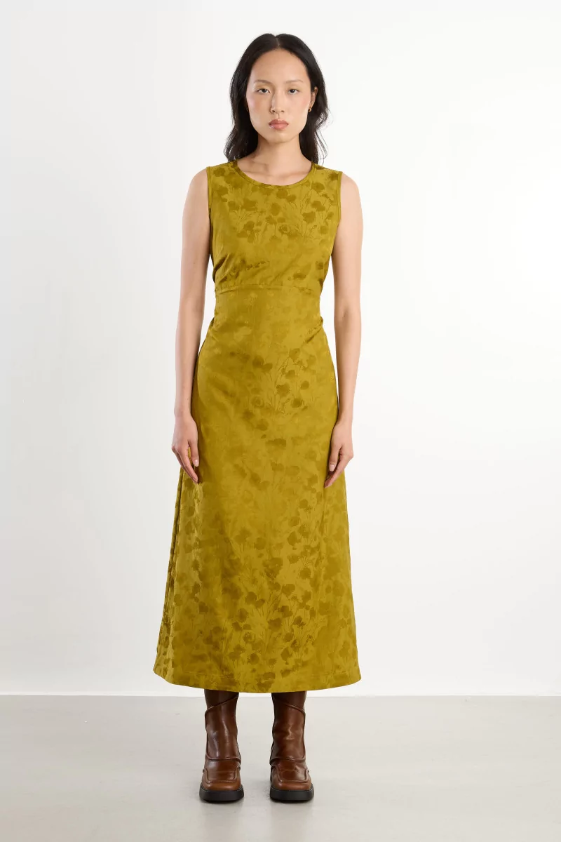 Floral Print Erika Dress – Golden Ochre | Centre Commercial