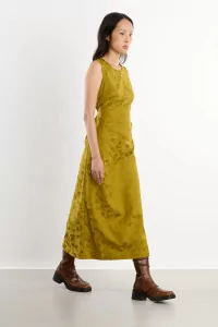 Floral Print Erika Dress – Golden Ochre | Centre Commercial