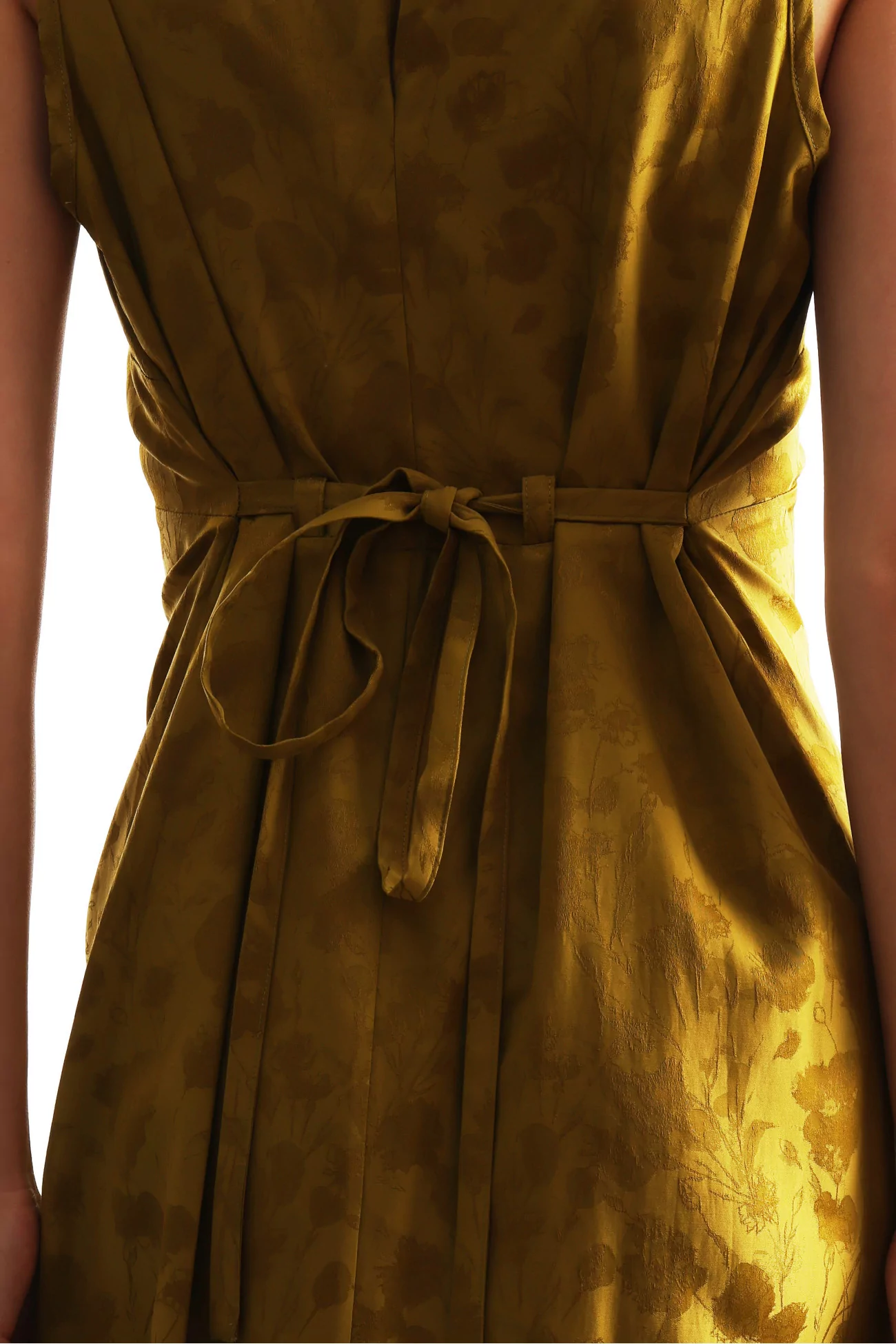 Robe Femme Imprimé Floral Erika – Golden Ochre | Centre Commercial